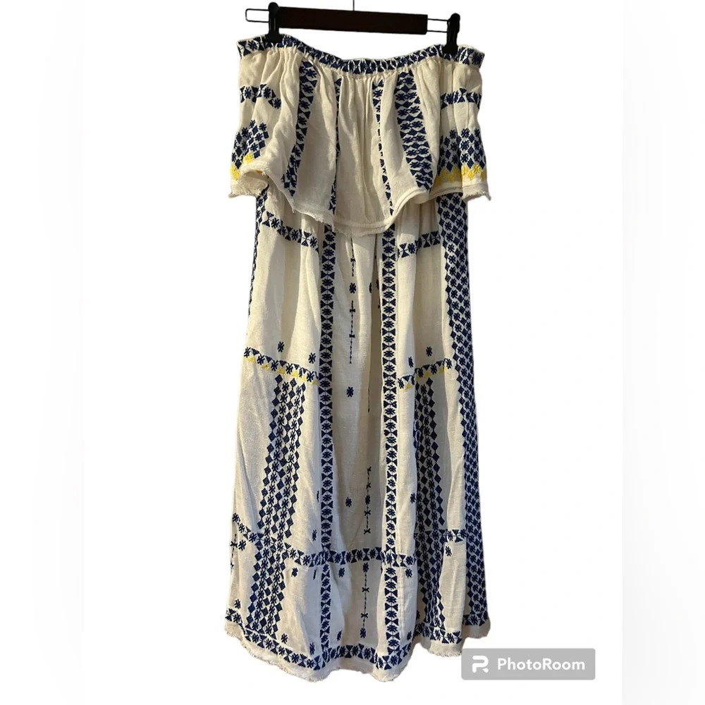 Free People Wild Romance Embroidered Dress in Ivory. Women’s Medium - Picture 9 of 15